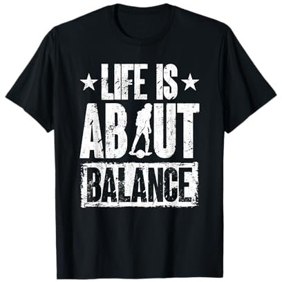 Bei Onewheel Life geht es um Balance Onewheeling Floating T-Shirt
