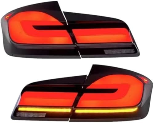 TMXM Auto Rücklicht Multifunktion Heckleuchten für BMW F10 F18 5-Series 520i M5 2011-2017 Schlussleuchte Montage Hintere Bremsleuchte Äußeres Rücklicht Zubehör