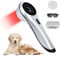 Cold Laser Therapie Gerät mit Magnetabdeckung, Rotlichttherapie für Gelenk und Muskelschmerzlinderung mit 808nm & 650nm, Handheld Nähe der Infrarot Lichttherapie für Haustier Hunde Katzen, Silber