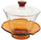 PHENOFICE Ensemble Tasses À Thé Couvercle Soucoupe Soupière Transparente Verre Infusée Mug Maison Présent