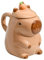 Capybara Tasse, Süße Tasse Aus Keramik Capybara Kaffeebecher Capybara Becher Kaffeetassen Heißgetränkebecher Weihnachten Geschenk Für Geburtstage, Frauen, Mädchen, Freundin, 14.1x10.3x11.4cm