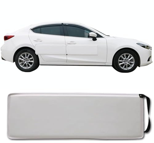 2 Piezas Protector Puerta Coche, Almohadilla AnticolisióN Engrosada | Removible Magnética Protección Lateral de Vehículos, Protectores Abolladura Anti Choques para Garaje (Blanco, 87x32cm)