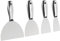 Sxmrmnx Putty Knife Set,4 PCS One-Piece Premium Polished All-Stainless Steel Scraper Tool for Drywall Finishing
