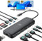 USB C Docking Station Dual Monitor, Dual 4K Display Laptop Docking Station with 2 HDMI,1000Mbps Ethernet Port, 100W USB PD Port, 5 USB A/C Ports, SD/TF Card Slot for Windows Laptop