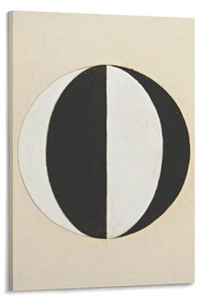 CHANNUYAN Hilma Af Klint Poster, Künstler, künstlerisches Foto, Schwarz-Weiß-Bild, Druck, Leinwand, Poster, Wandfarbe, Kunstposter, Dekoration, moderne Wohnkunstwerke, 50 x 75 cm
