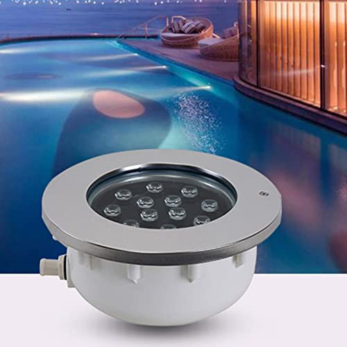 Luz Subacuática Empotrada - Focos Para Piscina De Fuente, Luces Sumergibles LED, Luces De Paisaje De Acero Inoxidable Impermeables IP68 De 12 V, Luces De Piscina De Villa/luces De Estanque(Green,6w(12