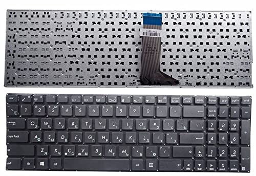 QMSOZMD Parti per Laptop RU Russo Tastiera del Computer Portatile for ASUS X554L X554LA X554LI X554LN X554LP X554 X503M Y583L F555 W519L A555 K555 Senza Cornice