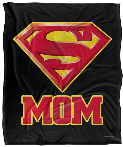 Superman Super Mom Silky Touch Super Soft Throw Blanket 152 X 127 cm, White