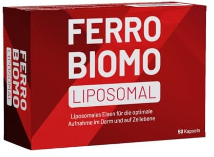 FERRO BIOMO LIPOSOMAL 50 Stück, Eisen mit hoher Bioverfügbarkeit | Das Eisen, das du besser verträgst. Bessere Verträglichkeit – Wirksamkeit – Bioverfügbarkeit – biomo Niedrigpreis-Garantie