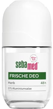 Sebamed Deo Roll-On, Frische Deo Herb 50 ml, mit 48 Stunden Wirkung, ohne Aluminiumsalze, effektive Wirkformel mit Bisabolol, pH-Wert 5,5 stärkt den Hautschutzmantel