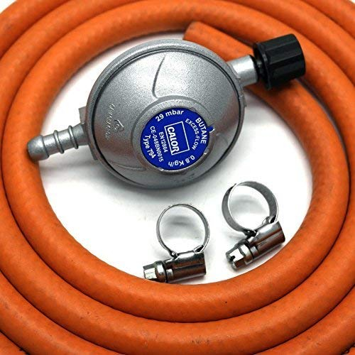 Calor Gas Brand Camping gas Regulator 2Mt Hose & 2 Clips