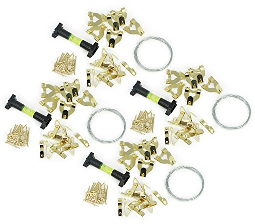 com-four® 204-teiliges Set Bilderhaken und Zubehör für Hand- und Heimwerker zum Aufhängen von Bildern (204-tlg)