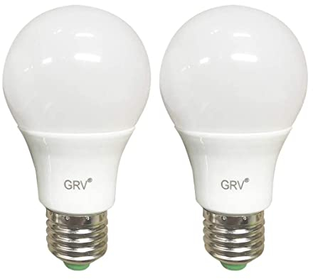 GRV E27 5W SMD LED AC12V / DC 12V-24V Glühbirne 40W 50W Glühlampenersatz für Sonnensystem, Wohnmobil, Boot, Innen Niederspannungs-Sicherheitsbeleuchtung Warmeiß 2er Pack (Nichthaushaltsbeleuchtung)