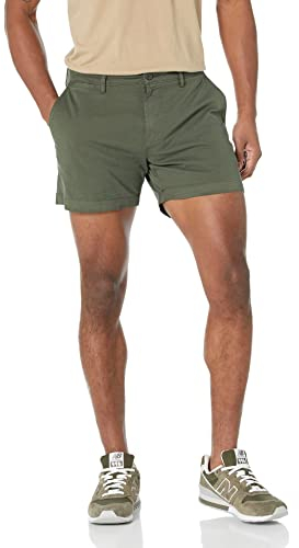 Goodthreads Men's GT191330FL18 Shorts, Green (Deep Depth/Olive), W34 (Manufacturer Size:34)
