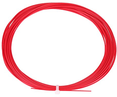 Keenso Corda per racchetta da badminton, 6 colori, nylon da 10 m, alta flessibilità, corda per racchetta, accessorio per riparazione badminton, Rosso, Taglia unica