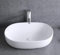 warenplus 1x Keramikwaschbecken oval klein Aufsatz Waschbecken Keramik Handwaschbecken Bad 49x35cm