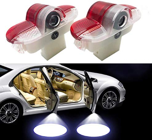 Sunshine Fly 2pcs Door Entry Lighting Car Door Lighting Logo Laser Projector Door Projection LED Welcome Lights (B)