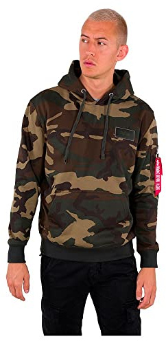 ALPHA INDUSTRIES Back Print Hoody Camo Kapuzensweat für Herren Wdl Camo 65