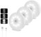 Akynite Motion Sensor Night Light USB Rechargeable, Cool White & Dimmable, 10 LEDs, Magnetic Night Light, Motion Sensor Light for Cupboard Stairs Hallway Bathroom, 3pcs