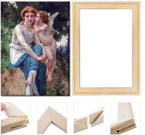 Leinwand Stretcher Bars, Leinwand Stretcher Rahmen, massive Holzrahmen für Leinwand, Kunst Stretcher Bars DIY, natürliche Kiefer Holz, Wand-Dekor-Kunst, Ölgemälde-Ausstellung, 40.6x50.8cm/16 x 20