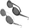 Amosfun 2 Pairs Oval Sonnenbrille Kuh Lustige Gläser UV Schutz Brillen Neuheit Sonnenbrille Photobooth Requisiten Brillen Mode für Frauen Männer