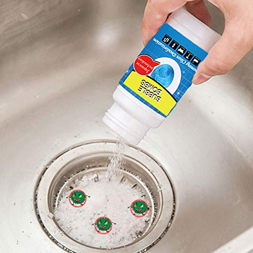 JAWSEU 2 pcs Toilet Cleaner Bubble Bombs Automatic Toilet Cleaning Pipe Dredging Detergent Super Concentrated for Main Lines Sinks Tubs Toilets Showers Kitchen Sinks