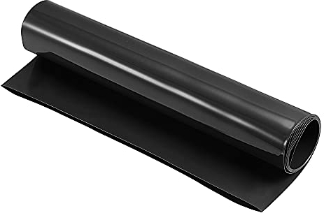 sourcing map PVC Schrumpfschlauch Rohr Ersatz 1m 300 mm Flache Akkupack Schwarz