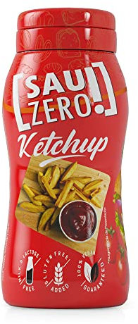 Sauzero Zero Calories Ketchup 310ml | Salsa cero calorías para darle sabor a tus platos preferidos | Ideal para carnes o parrillas