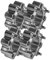 MXSTORE ATV Spurverbreiterungen Set 45 mm für Lochkreis 4x110 Für CFMoto Cforce 450 520