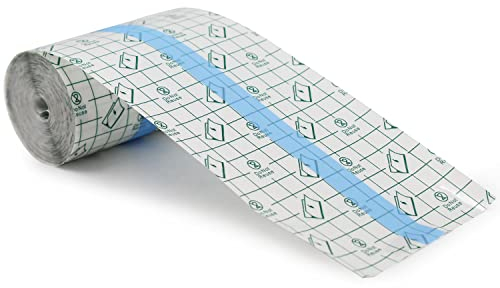 Aohcae Wasserdicht Transparent Bandage, 15cm x 10m Duschpflaster Wasserfest Tattoo Klebefolie Pflaster für Tattoo Second Skin Pflaster Tattoofolien Selbstklebend Tattoo Schutzfolie