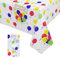 137 x 274 cm Kinder-Tischdecke Happy Birthday, bunte Luftballons, Happy Birthday, Kunststoff-Tischdecke, groß, rechteckig, Einweg-Esstischabdeckung für Jungen, Mädchen, Kinder,