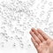 Prasacco 1400 Pieces Clear Dewdrop Water Droplets, Simulation Round Clear Waterdrop Dewdrop Beads Waterdrop for DIY Scrapbooking Supplies Crafts Card Making Decor（3mm/4mm/5mm/6mm）