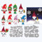 GLOBLELAND Metal Christmas Gnome Cutting Dies Santa Claus Dwarf Die Cuts Embossing Stencils for Paper Card Making Decoration DIY Scrapbooking Album Craft Decor