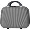 TROLLEY ADC - Vanity Case Rigide 21x29x11cm - 1,2Kg - 11 Litres - Trousse de Toilette Femme Homme - 100% ABS - Solide Pratique et Design - Idéal Week-end et Voyage - Collection Elegance - Gris