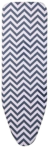 DAZZLEEX Housse de planche à repasser épaisse en coton rayé résistant aux hautes températures 150 x 50 cm