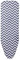 DAZZLEEX Housse de planche à repasser épaisse en coton rayé résistant aux hautes températures 150 x 50 cm