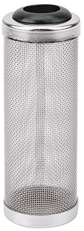 TOPINCN Robuster Filter aus Edelstahl mit kleinem Netz, Netzfilter, Filternetzgehäuse, langlebiges Aquarium für Aquarien(Kleiner 12mm Innendurchmesser)