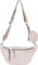 styleBREAKER Damen Halbmond Crossbody Schultertaschen Set 3-Teilig, Schultergurt mit Muster, Schlüsselanhänger, Börse 02012398, Farbe:Puderrosa