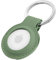Premium Lederhülle für Apple AirTag - Vegan Leder Case mit Robusten Edelstahl Schlüsselring - Tragbare Schutzhüllen und Zubehör für AirTag Tracker- Grün 1er - il Grado