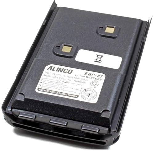ALINCO EBP-87 BATTERIA ORIGINALE ALINCO Li-Ion 7,4V - 1500 Mah COMPATIBILE ANCHE PER POLMAR, CRT