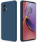 GiiYoon Cover per Motorola Moto G84 5G Custodia in Silicone, Custodia Antiurto Case Sottile in Silicone TPU con Strato Interno in Fibra e Protezione della Fotocamera, Blu