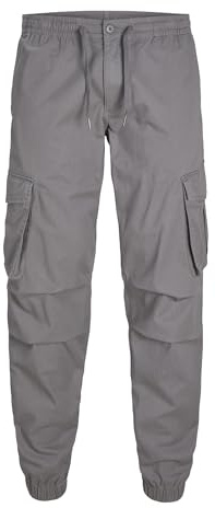 JACK&JONES Jpstkane Jjnoah Cuffed Cargo Noos, Smoked Pearl, S