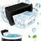 Hydream 1pcs Extra Large Ice Block Moulds, 6 lb Reusable Silicone Ice Cube Moulds for Bathtub Ice Cold Dip and Cooler (Black)