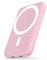 Podoru for Magnsafe Power Bank, 5000mAh Wireless Power Bank with Type-C Cable PD 20W Mini Fast Charging Input Mag-safe battery pack, Compatible with MagSafe for iPhone 16/15/14/13/12 Pro/Pro Max-Pink