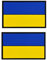 Ysmzzmsy 2 Stück Ukraine-Flaggen-Patch, PVC, Klettverschluss (Ukraine)