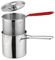 ReachMall Freidora de acero inoxidable de 2 L con cesta, color plateado