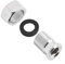 Stainless Steel Union Radiator Valve Tail, 3/4 Female Thread, 1/2 Male Thread