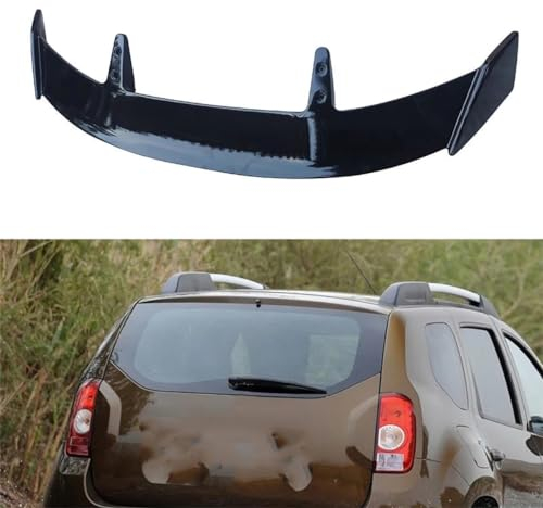 LHZPGC Auto-Heckspoiler für Dacia Duster Hatchback 2011-2014, Heckspoilerlippe, Bodykit-Spoiler,A-Black
