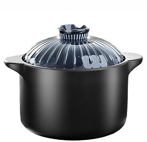 INFYDAY Cocotte en céramique avec Couvercle allant au Four, cocotte Ronde, Plats de Cuisson Profonds pour Four avec couvercles pour dîner, Plat de Cuisson Rond avec Couvercle, St