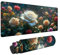 Blanco Alfombrilla Ratón XXL 1600 x 800 mm, Alfombrilla Ratón Gaming Flor Mouse Pad, Alfombrilla Escritorio Antideslizante, Alfombrilla Raton con Bordes Cosidos para Jugadores, PC, Oficina F-681